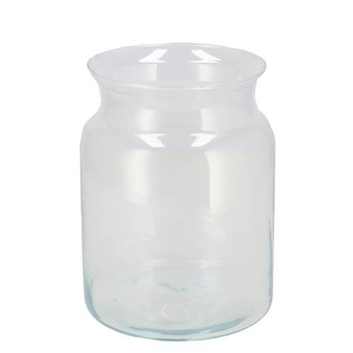 Glas Vase Milchkanne 20x16cm