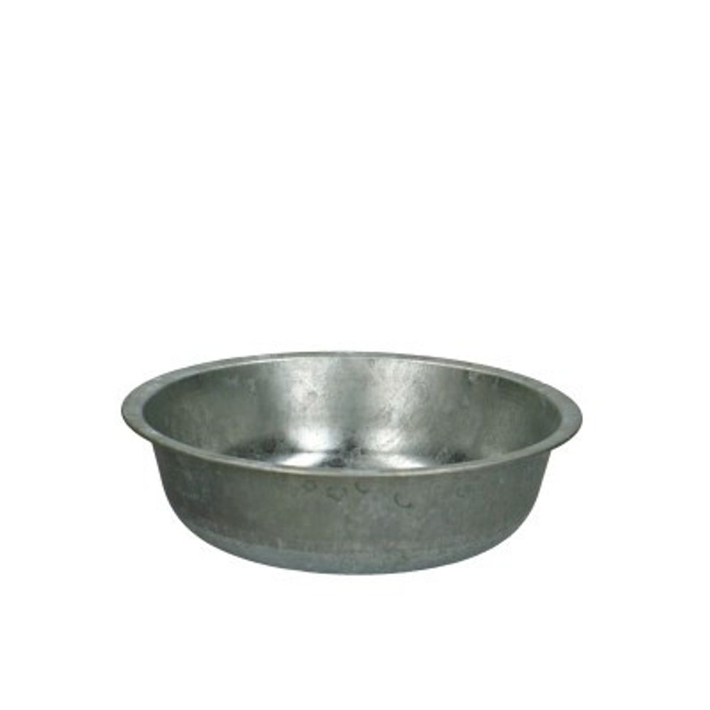 Zink Schale silber D22cm H06cm