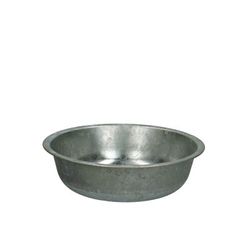 Zink Schale silber D22cm H06cm
