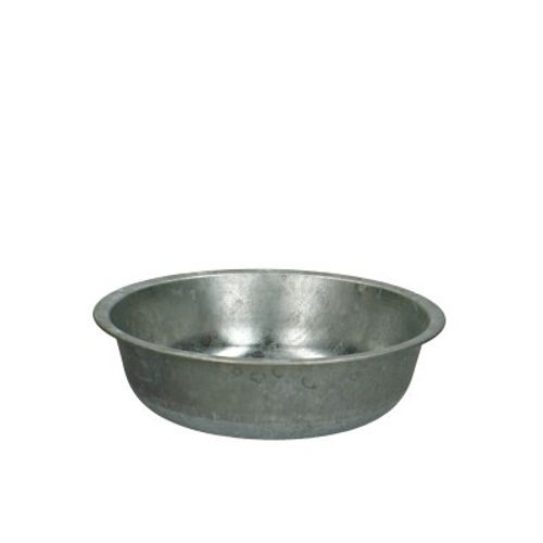 Zink Schale silber D22cm H06cm