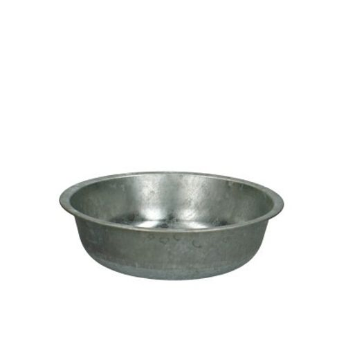 Zink Schale silber D22cm H06cm