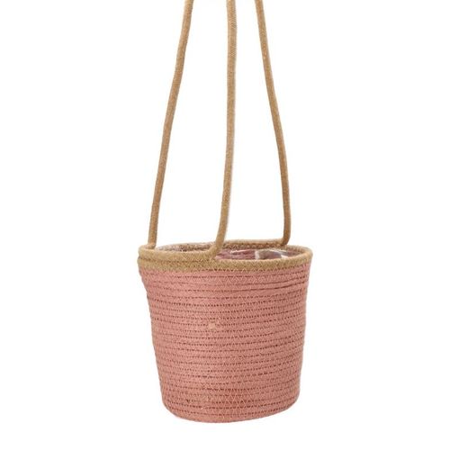 Korb Hang Tripoli rosa D20cm H18cm