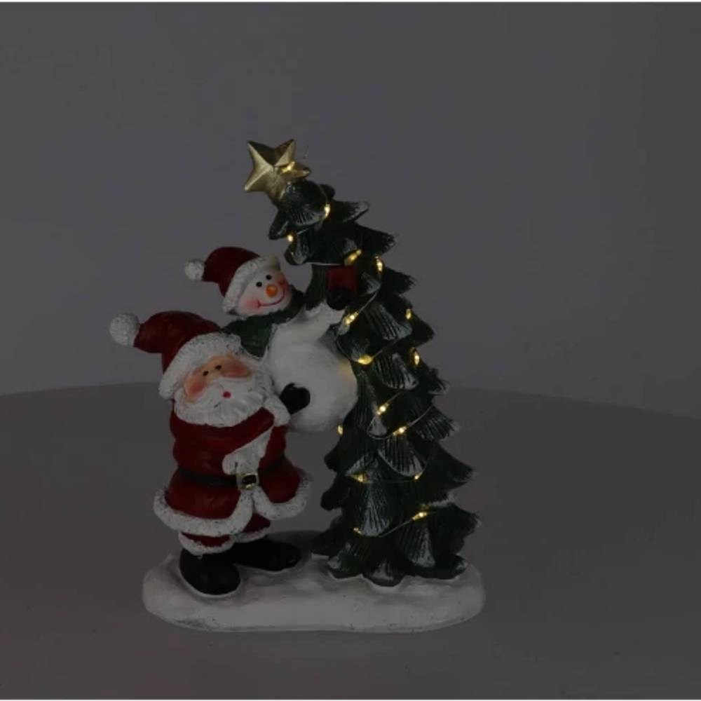 Weihnachtsmann/Baum Licht mit Batterie 17×09×21cm