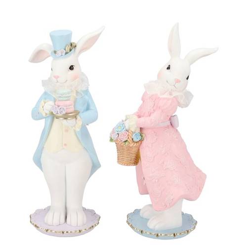 Hase Mimi mix pastel 12x13x30cm