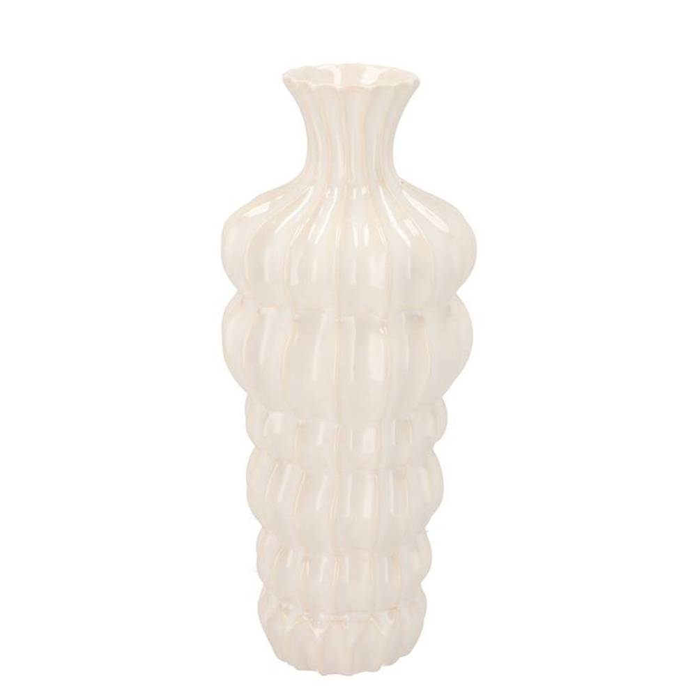 Keramik Vase Dunja weiss 13x13x32cm