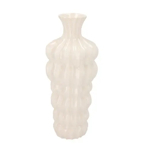 Keramik Vase Dunja weiss 13x13x32cm