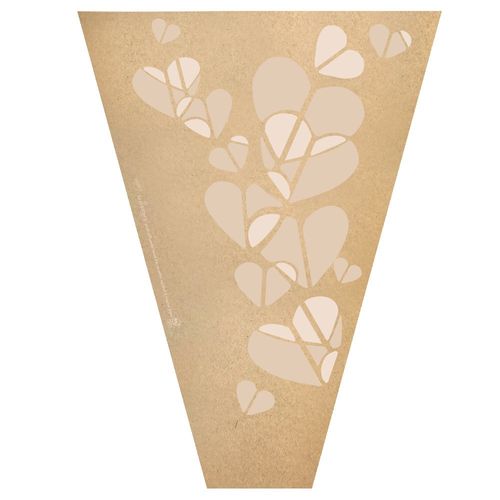 Tüte Kraft Herz 50x35x10cm x50