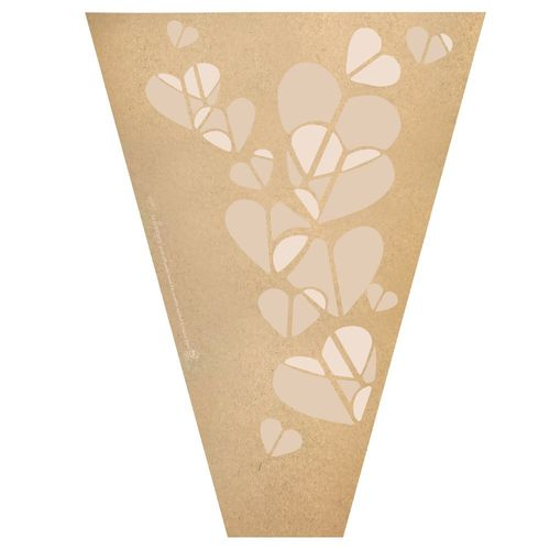 Tüte Kraft Herz 50x35x10cm x50