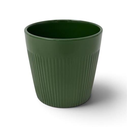 Keramik Übertopf Skagen grün D13cm H12.5cm