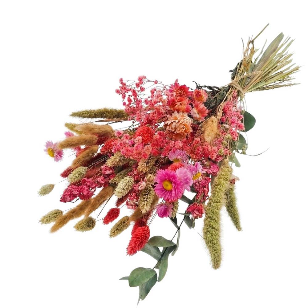 Trockenblumen Strauss rosa L55cm