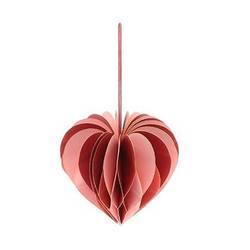 Hänger Herz faltbar rot D05cm H40cm