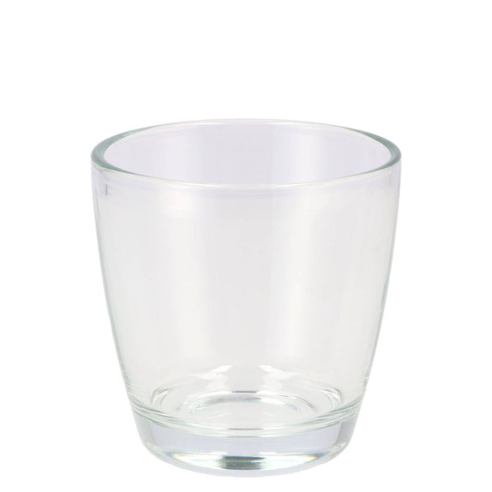 Glas Konisch Übertopf Carmen Heavy D11cm H12cm