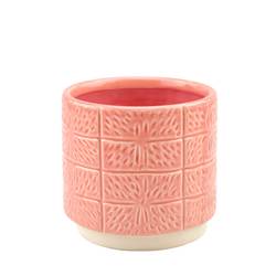 Keramik Übertopf Celine rosa D13.5cm H13cm