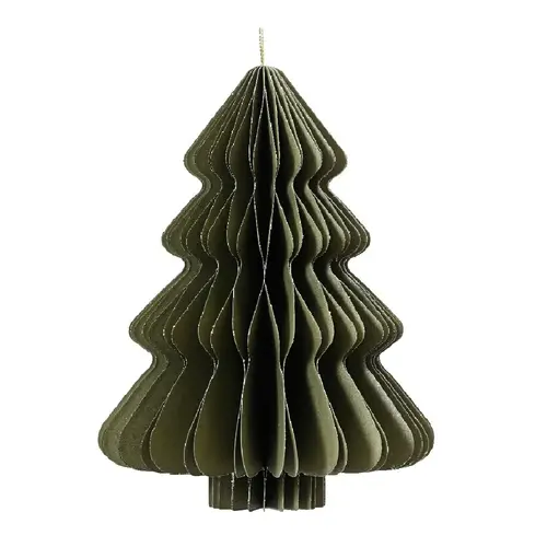Hänger Baum Papier grün 40cm faltbar