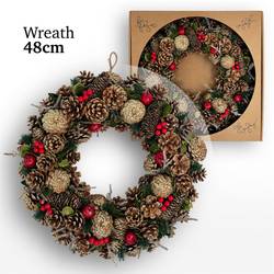 Kranz Forrest rot/gold D48cm 