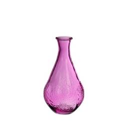 Glas Flasche Dahlia rosa D09 H16cm  