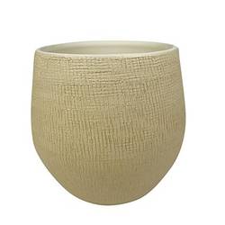 Keramik Übertopf Ryan gelb D26cm H26cm 