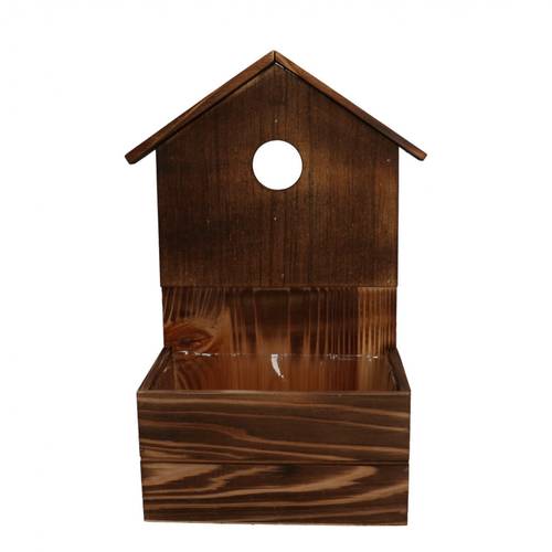 Holz Pflanzer Haus 19x13x10/34cm