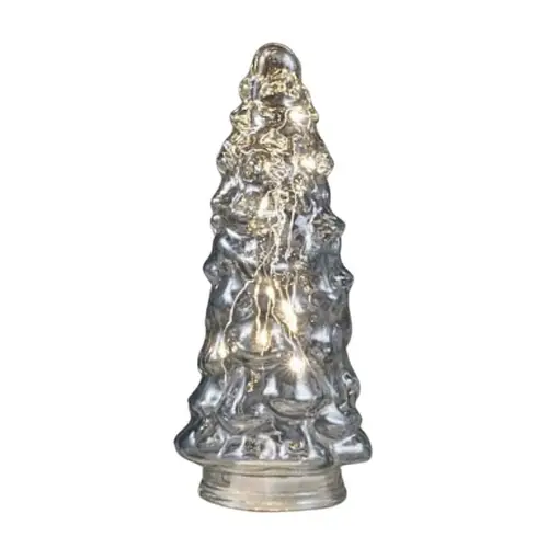 LED Baum Glas transparant D09.5cm H21.5cm