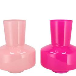 Glas Vase Beau mix rosa 20x20x26cm