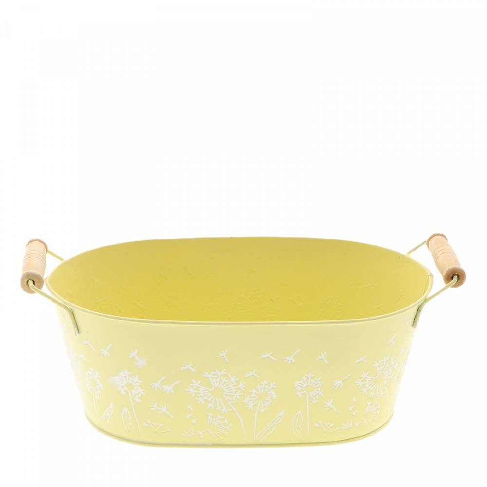 Zink Eimer Celo gelb 25x15x10cm