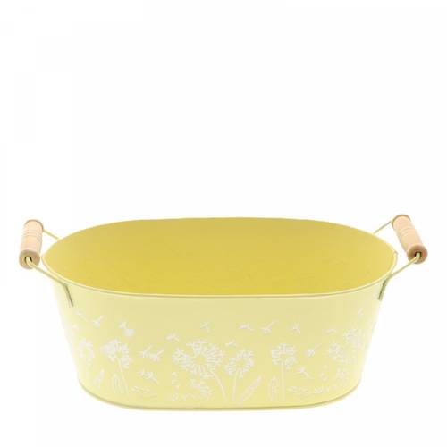 Zink Eimer Celo gelb 25x15x10cm