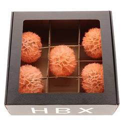 Seiden Pusteblume orange x5 L35cm D11/13cm