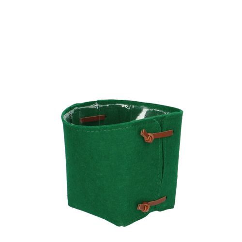 Übertopfdeckel Filz grün D13cm H12.5cm