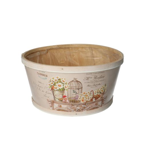Holz Übertopf Vogelkäfig D22cm H11cm