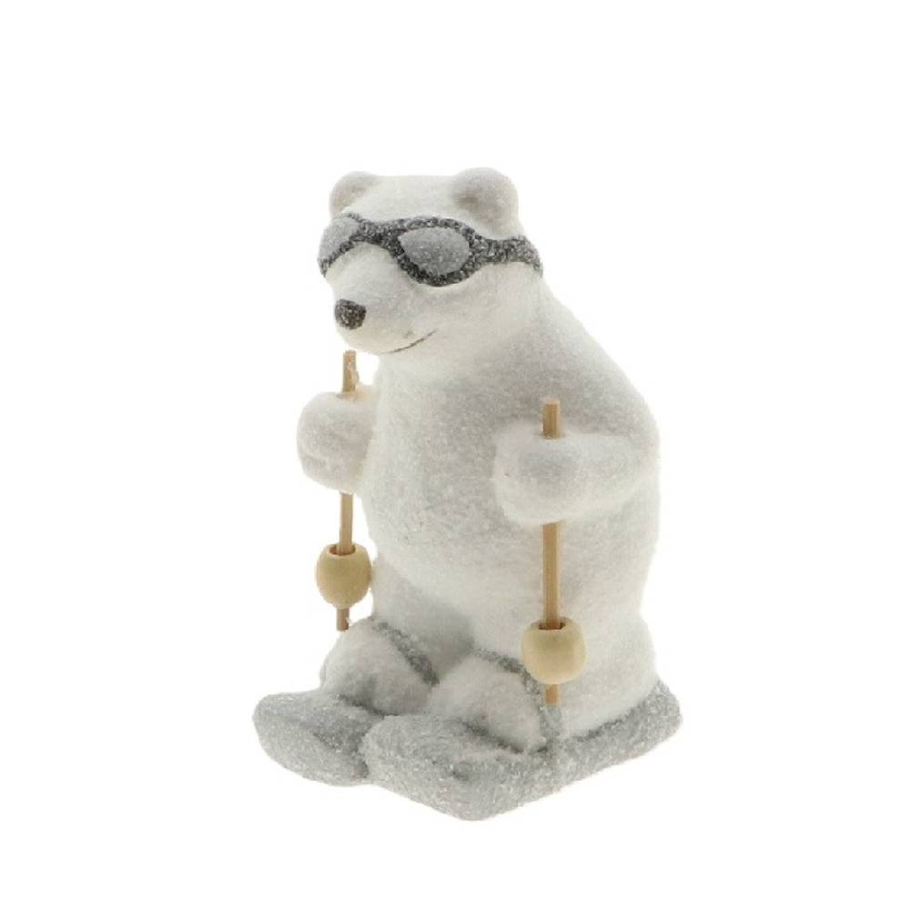 Bär Bruno weiss 08x07x12.5cm
