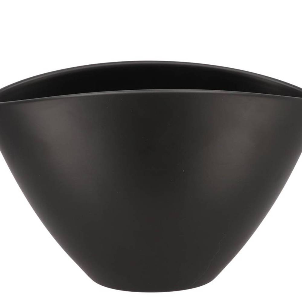 Keramik Orchidee Schale Matt schwarz 28x17cm