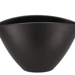 Keramik Orchidee Schale Matt schwarz 28x17cm