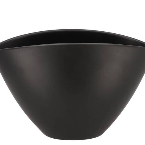 Keramik Orchidee Schale Matt schwarz 28x17cm