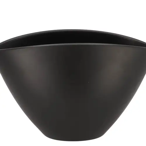 Keramik Orchidee Schale Matt schwarz 28x17cm