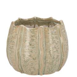 Keramik Übertopf Sifan Structure grün 14x14x11cm