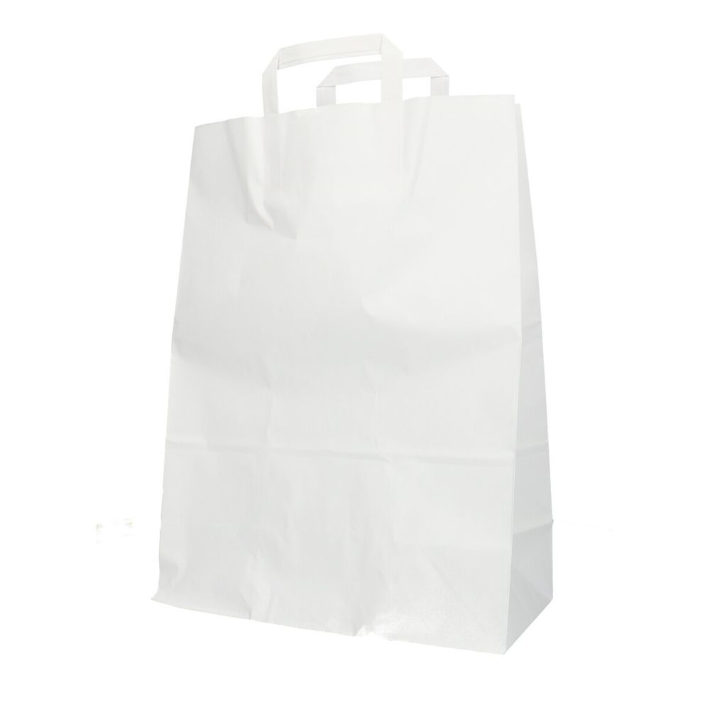 Tasche Papier weiss 32/15x43cm