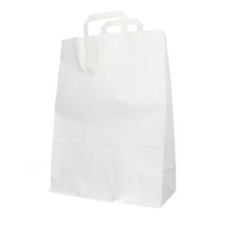 Tasche Papier weiss 32/15x43cm