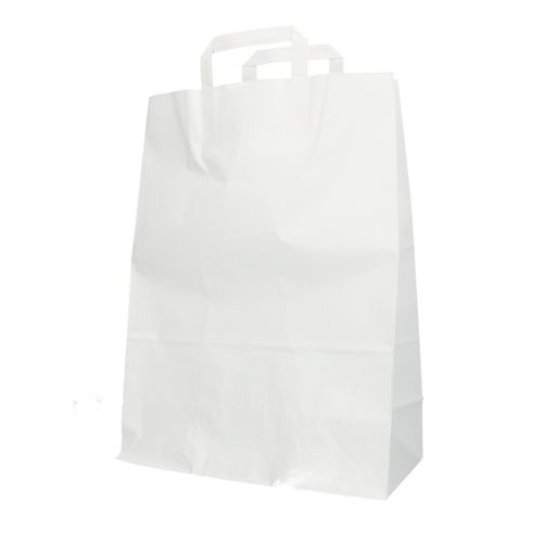 Tasche Papier weiss 32/15x43cm