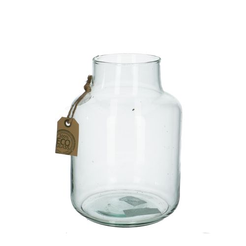 Glas Eco Vase Gigi Ton D09/14cm H20cm