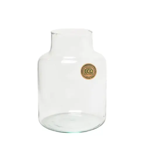 Glas Eco Vase Gigi Ton D09/14cm H20cm