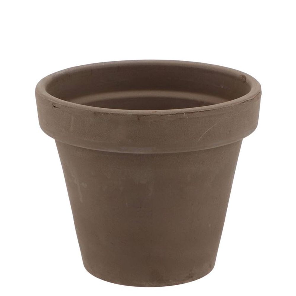 Keramik Übertopf terra choco grau D21cm H17cm