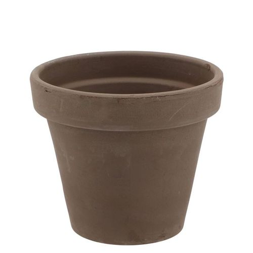 Keramik Übertopf terra choco grau D21cm H17cm
