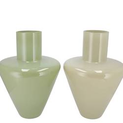 Glas Vase Beau grün mix 22x22x30cm