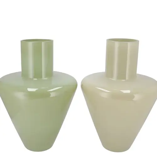 Glas Vase Beau grün mix 22x22x30cm