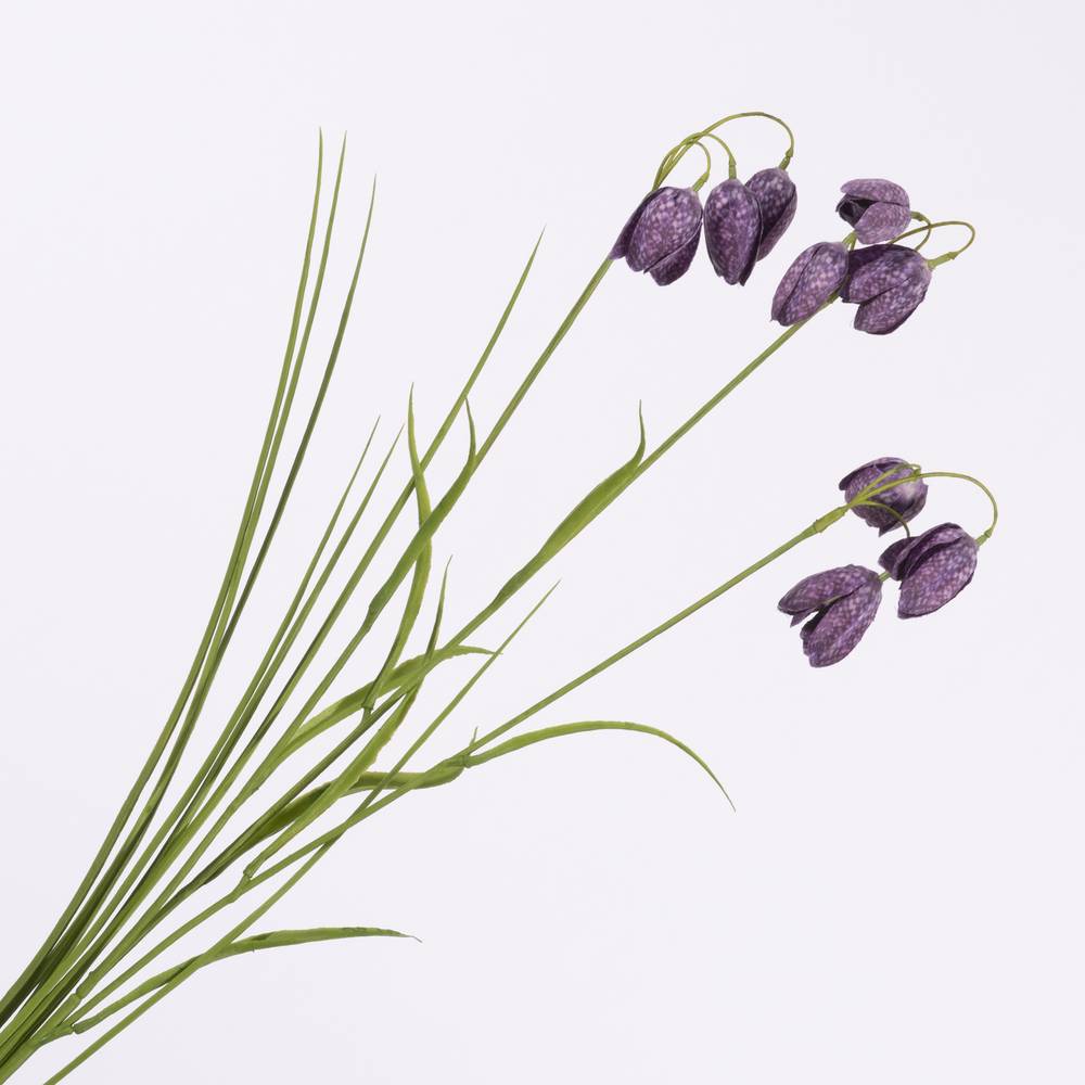 Seiden Schachbrettblume lila L70cm