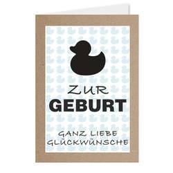 Karte zur Geburt weiss X12karten