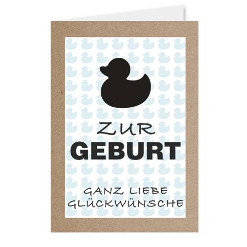 Karte zur Geburt weiss X12karten