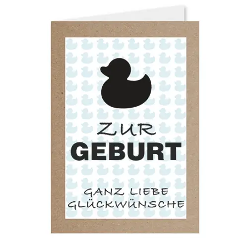 Karte zur Geburt weiss X12karten