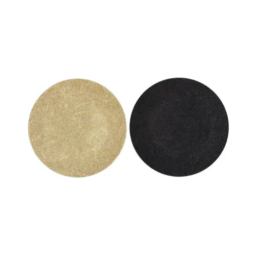 Melamine Teller schwarz gold rund 18x18x2cm