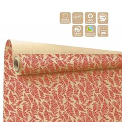 Papier Rolle 80cm Cyrielle rot 40cm